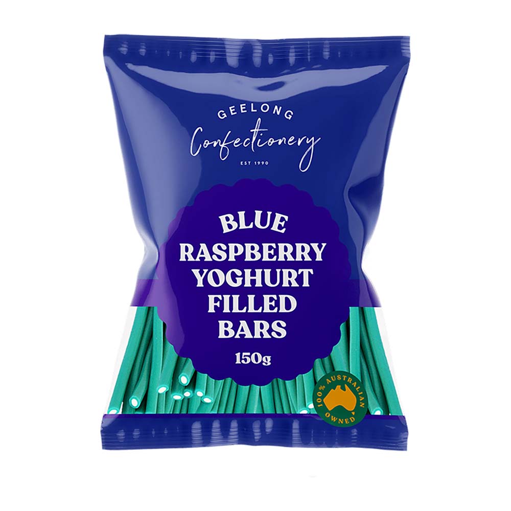 Blue Raspberry Filled Yoghurt Bars 150g x 12