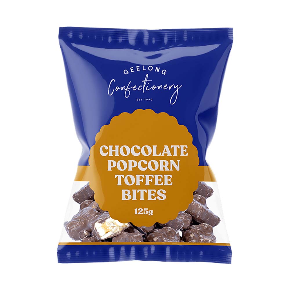 Chocolate Popcorn Toffee Bites 125g x 12