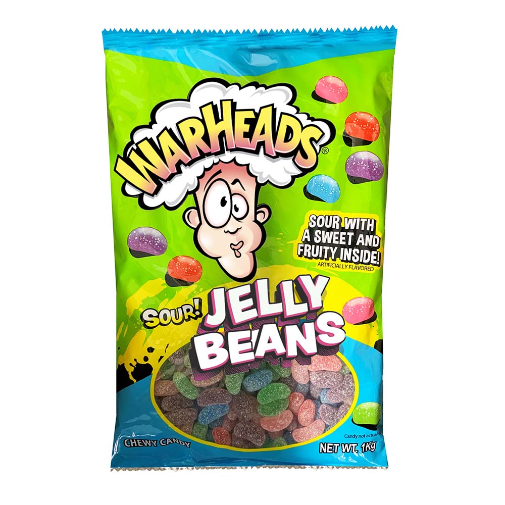 Warheads Sour Jelly Beans x 12