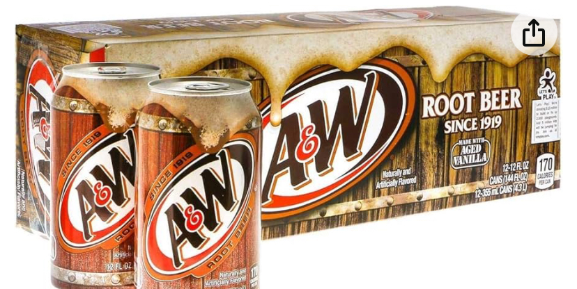 AW Root Beer 355ml 12 pack