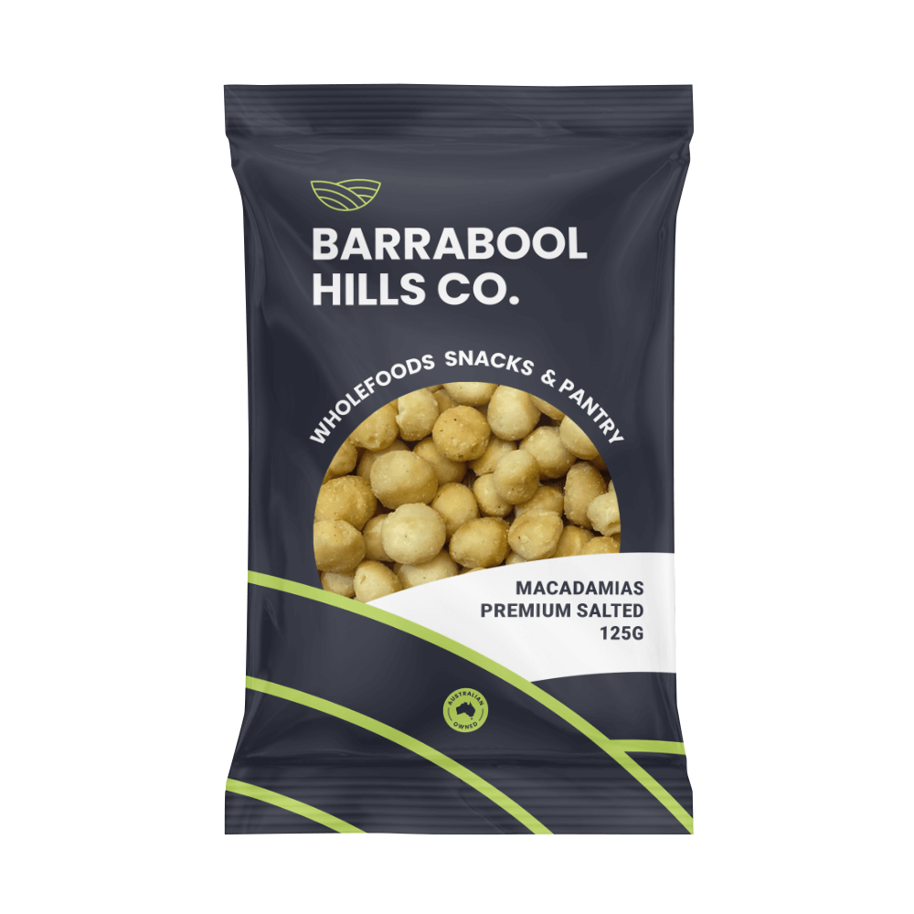 Australian Salted Macadamias 125g x 12