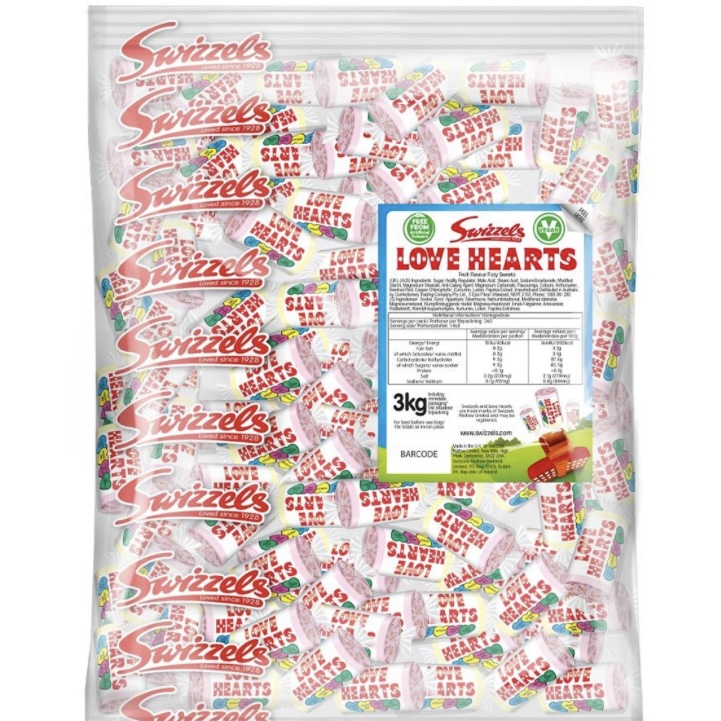 Swizzel’s Love Heart Rolls 3kg
