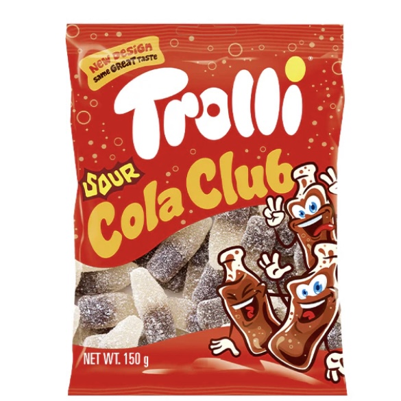 Trolli Hangsell Sour Cola Bottles 150g x 10