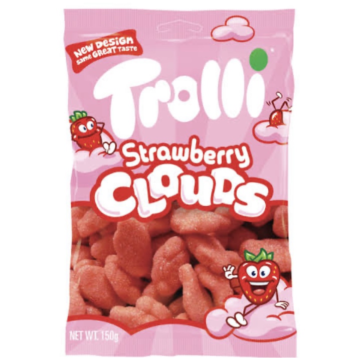 Trolli Hangsell Strawberry Clouds 150g x 10