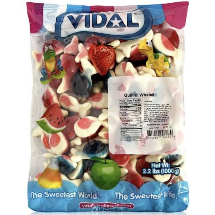 Vidal Gummy Whales 1kg