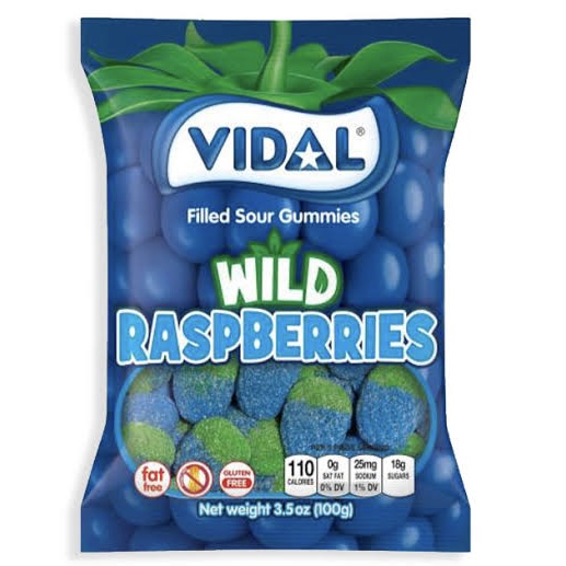 Vidal Sour Wild Raspberries 100g x 12