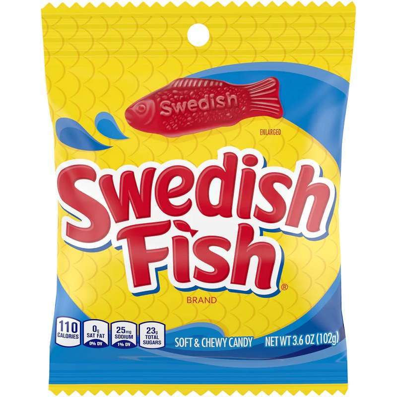 Swedish Fish Peg Bag 102g x 12