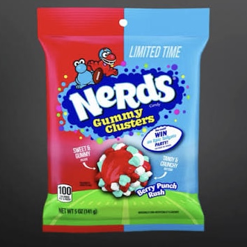 Nerds Gummy Clusters Berry Punch 141g x 12