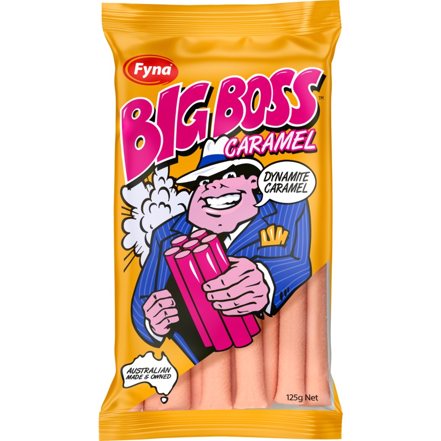 2 Big Boss Caramel Stix 125g x 12