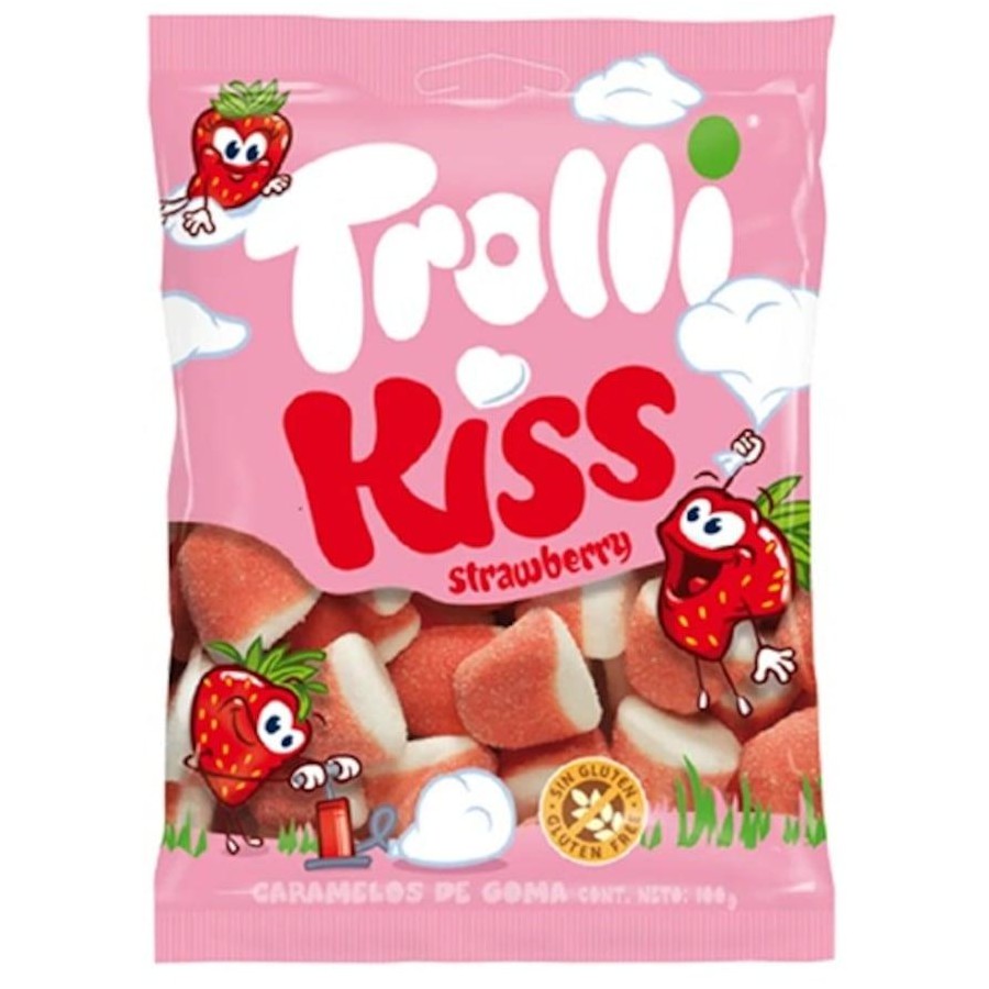 Trolli Hangsell Strawberry Kisses 100g x 12