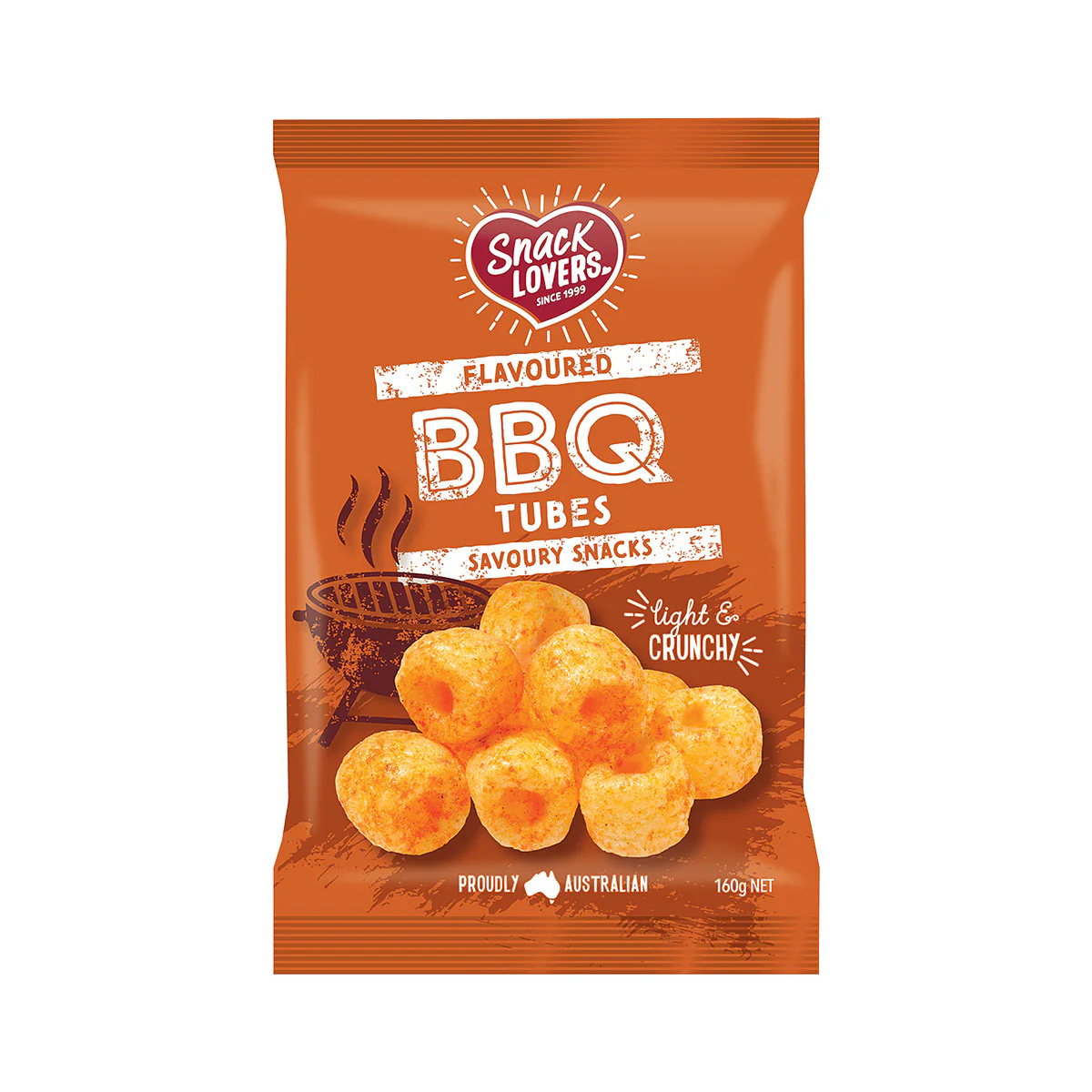 Snacklovers BBQ Tubes 160g x 10