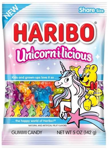 5 Haribo Unicorn-i-licious 142g x 12