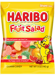 5 Haribo Fruit  Salad 142g x 12